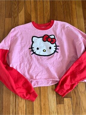 Hello Kitty & Friends Universal Studios Cropped Spirit Jersey Pink Red Large